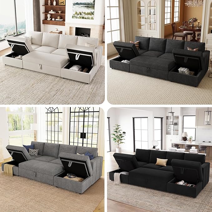 Belffin Modular Sectional Sleeper Sofa - Image 7