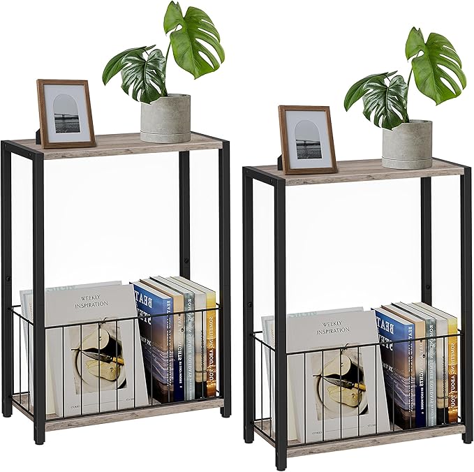 Homleke Narrow Side Tables Set of 2 by Homleke