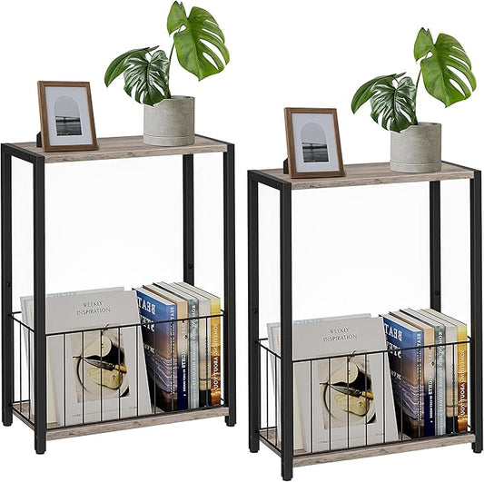 Homleke Narrow Side Tables Set of 2 by Homleke