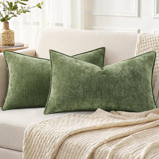 decorUhome Summer Couch Throw Pillow Covers 12x20 Set of 2, Decorative Soft by decorUhome