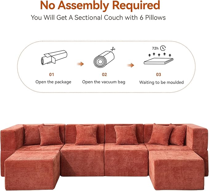 MONVANE Modular Sectional Cloud Couch - Image 8