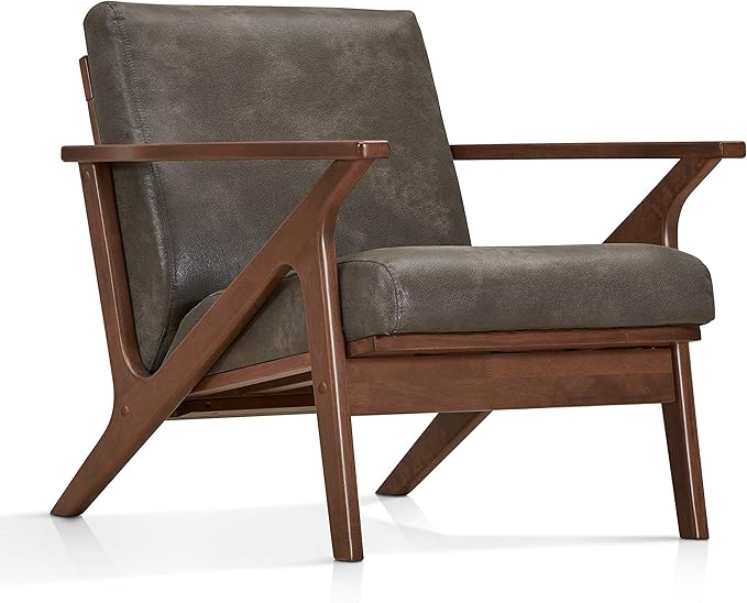 Zola Mid Century Modern Accent Chair Arm Chair, Living Room Furniture, by OmaxDecor