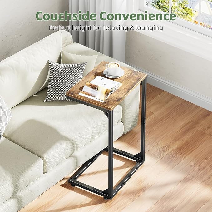 Simple Trending C Shaped End Table, Small Side Table, TV Trays - Image 5