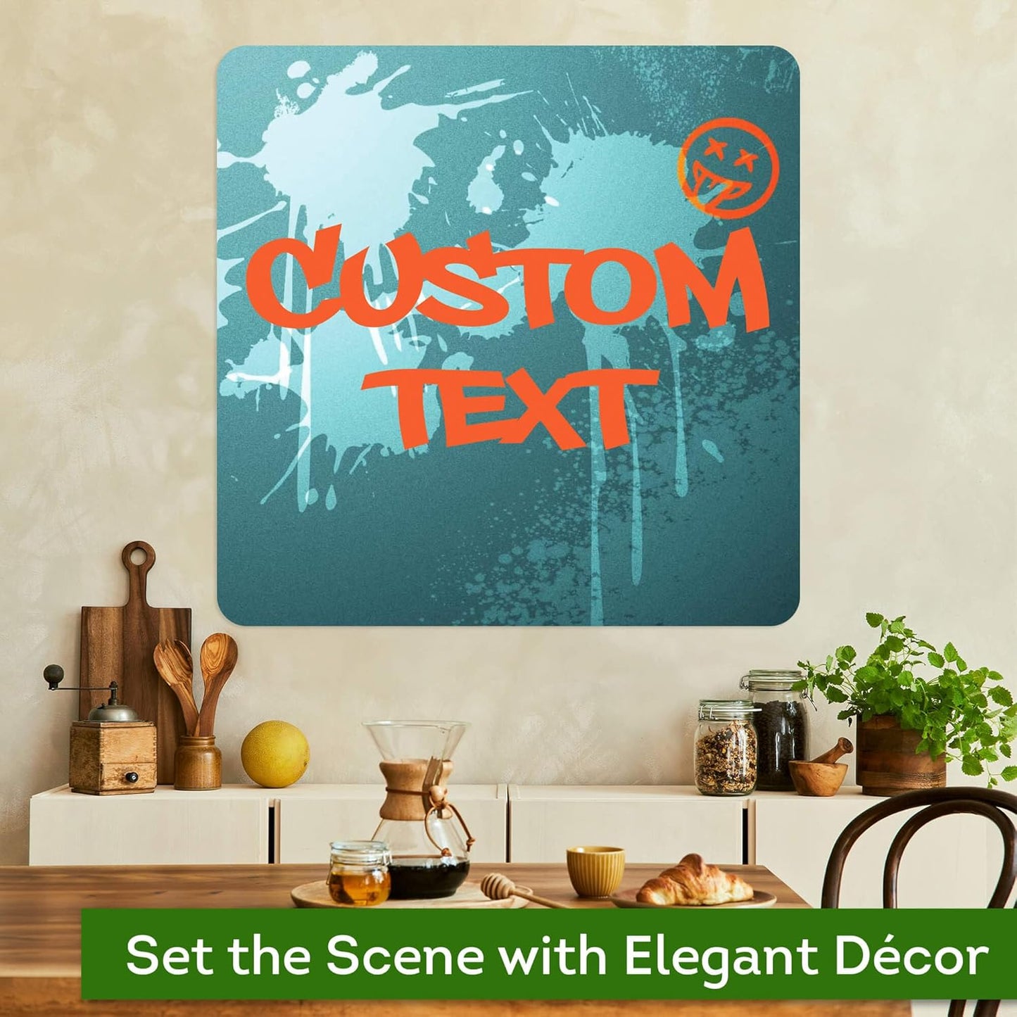 Custom Sign, Custom Street Sign, 11 Font Colors, 13 Font Styles, 4 Hole Options, 22 Sizes, 24x24 Inches, Rust Free DiBound, Fade Resistant, Made in USA by My Sign Center (Graffiti)