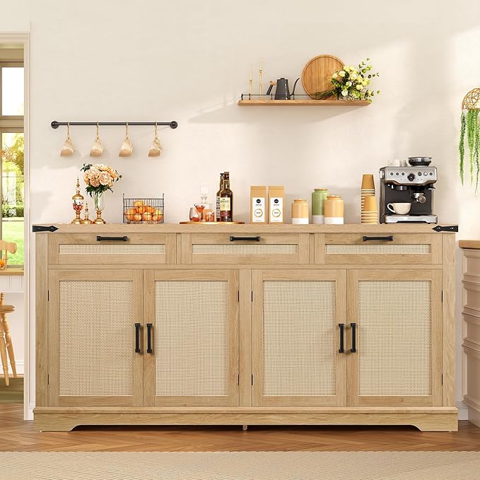 usikey 61” Large Buffet Cabinet - Image 8