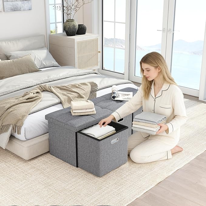 43''W Storage Ottoman Bench - Image 6