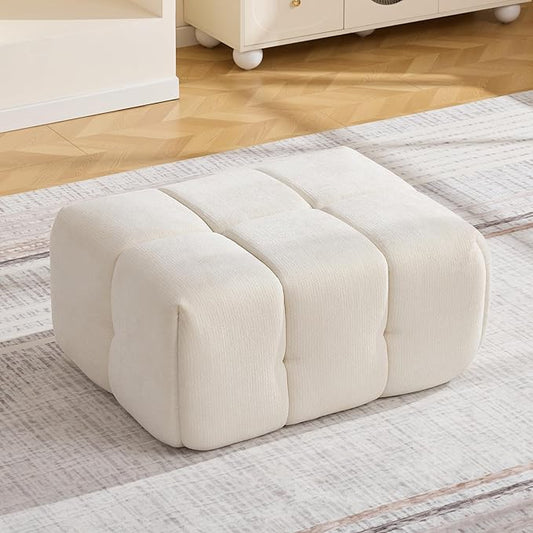 Large Boneless Ottoman, Upholstered Cloud Ottomans by CACFTII