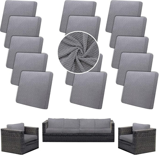 Outdoor Cushion Covers Set, Replacement by SUKAIKEQA