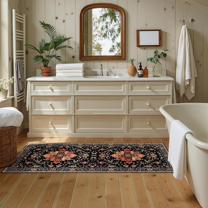 RELEANY Area Rugs 2'x5' Runner Rug Non Slip Washable - Image 3