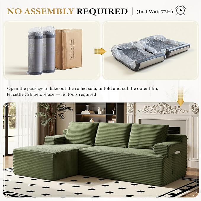 96" Sectional Couches for Living Room Cloud Couch Sofa - Image 5