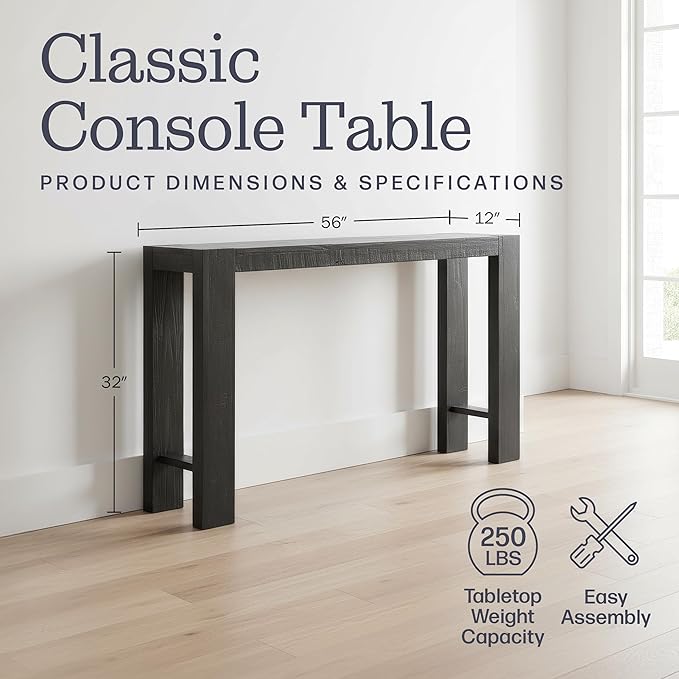 Alaterre Furniture Classic Solid Wood Console Table - Image 2