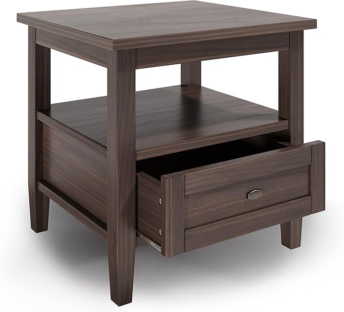 SIMPLIHOME Warm Shaker Solid Wood 20 inch Wide Transitional-Style End Tables in - Image 2