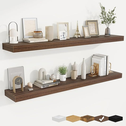 fuqing Floating Shelves for Wall, Wall Mounted Wood Floating Shelf by Fuqing