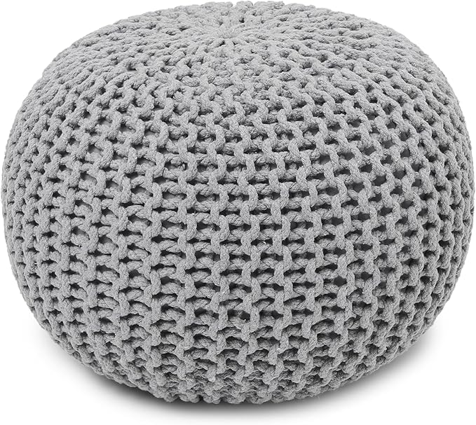 REDEARTH · Round Boho Pouf Ottoman - Image 4