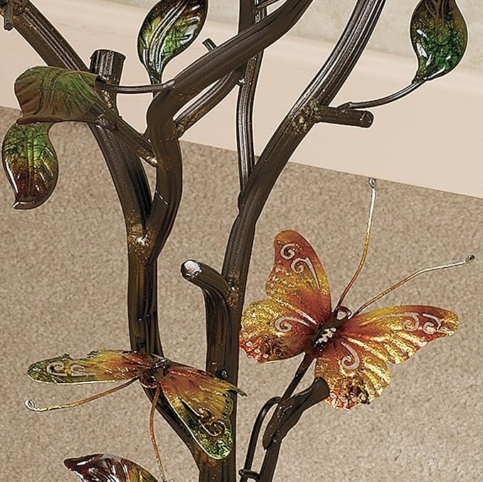 Touch of Class Flight of The Butterfly Round Accent Table - Image 4