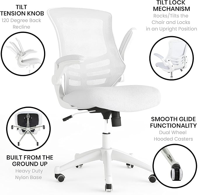 Flash Furniture Kelista Mid-Back Swivel Office Chair - Image 5