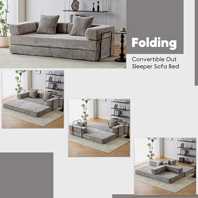 ZEIINPA Convertible Floor Sofa Bed - Image 6