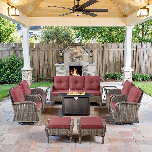 Belord Expansive 10 Pieces Outdoor Patio Furniture Set by Belord