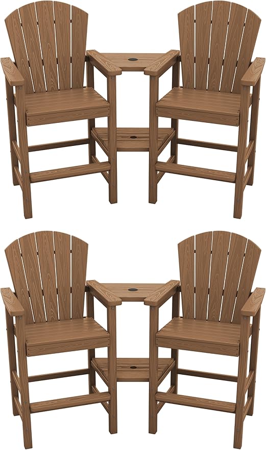 SERWALL Tall Adirondack Chairs Set of 4 by SERWALL