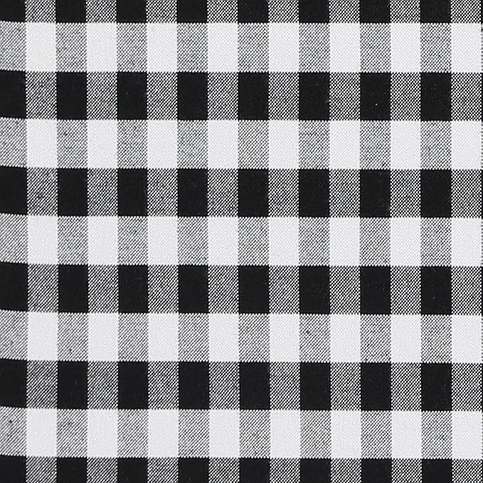 AAAAAcessories D-Shaped Chair Cushions, Machine-Washable Cover, Checkered - Image 3