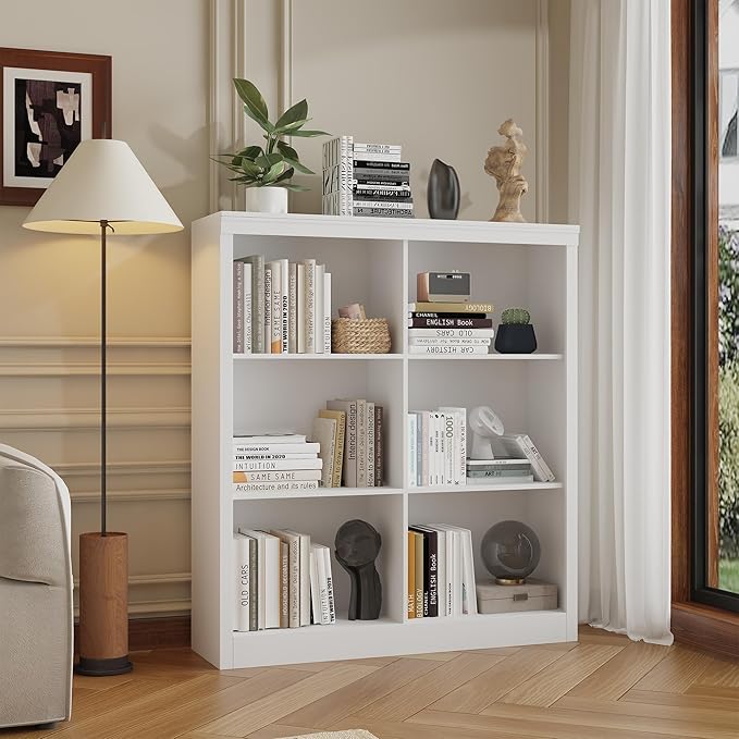 GarveeHome 6 Cube Storage Organizer, 53 Inch Tall Bookcase - Image 9