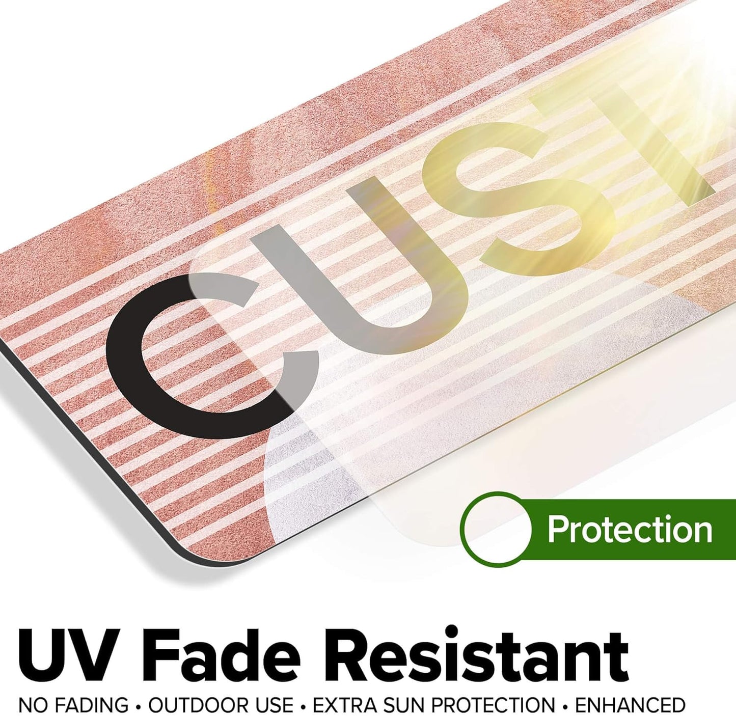 Custom Sign, Custom Street Sign, 11 Font Colors, 13 Font Styles, 4 Hole Options, 22 Sizes, 4x18 Inches, Rust Free DiBound, Fade Resistant, Made in USA by My Sign Center (Mid-Century Modern 1)