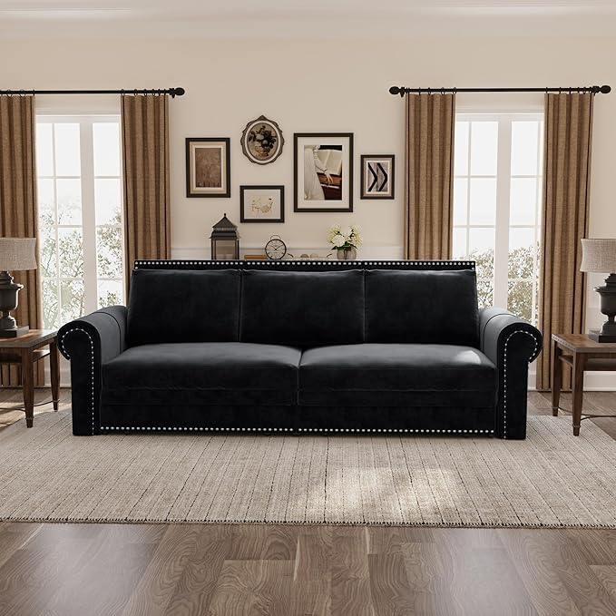 3 in 1 Convertible Sleeper Sofa Bed, 93.7" King Size Sofa Sleeper - Image 5