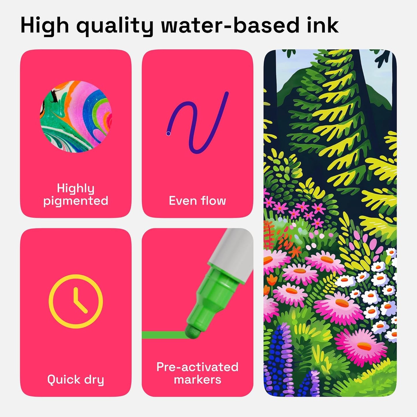 ARTISTRO 60 Dual Tip Acrylic Paint Markers, Acrylic Paint Pens, Fabric Markers for Textile, Rock, Glass, Wood, Paper, Ceramic, Canvas DIY Art Supplies Kit for Kids and Adults (Dual Tip Dot + Fine, 60)