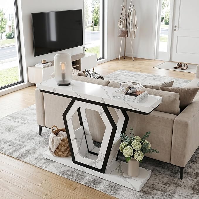 senlin Sofa Table 47.3 Inch Narrow Console Table - Image 4