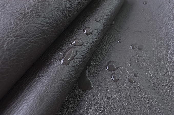 Wento Thick Faux Leather Fabric Soft Skin Grain PU Leather - Image 5