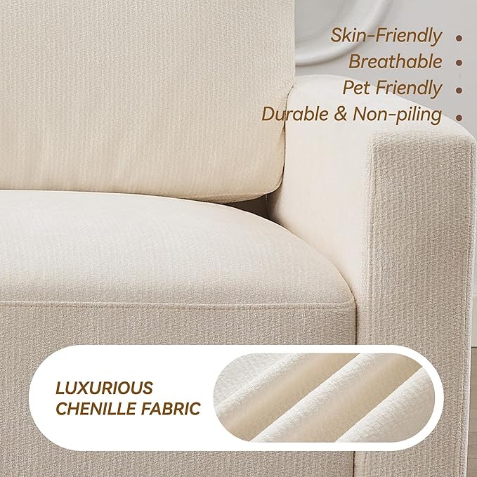 44.2" Chenille Oversized Chair - Image 8