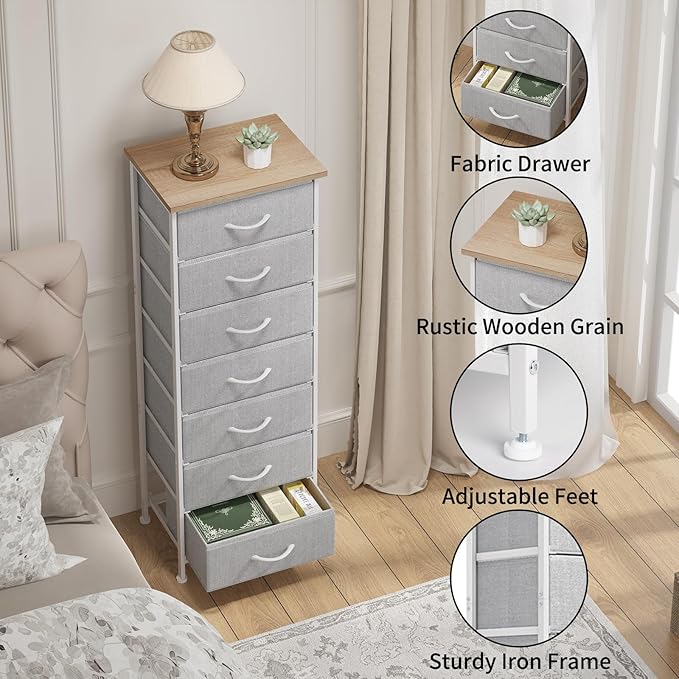 Fixwal Tall Dresser for Bedroom, Storage Dresser Organizer - Image 4