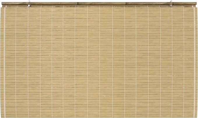 Red Lantern Burnt Bamboo Cordless Window Shade - Image 6