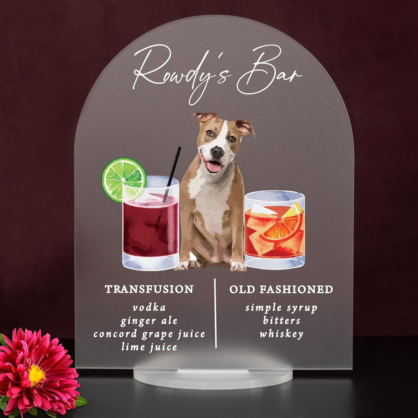 Pet Signature Drink Wedding Signs