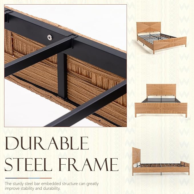 Yechen Boho Full Bed Frame - Image 6