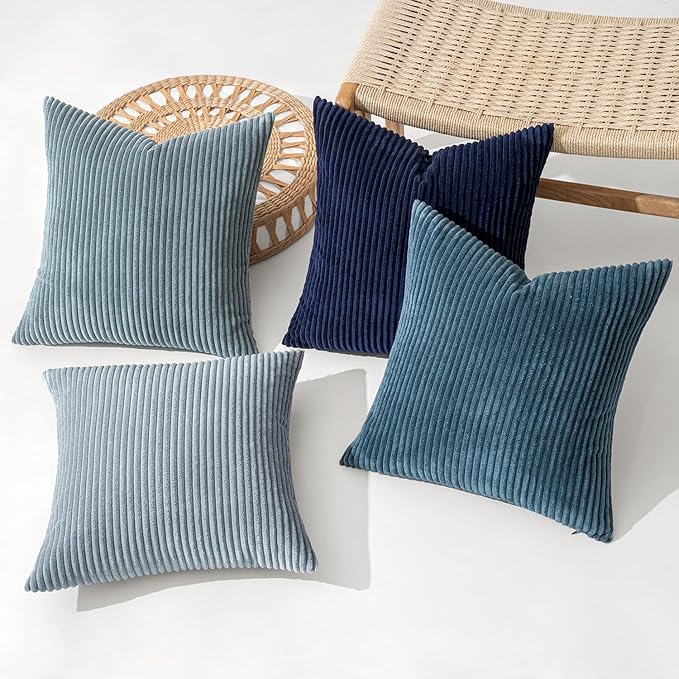 MIULEE Boho Farmhouse Throw Pillow Covers 20x20 Inch Set of 4 Western Neutral - Image 2