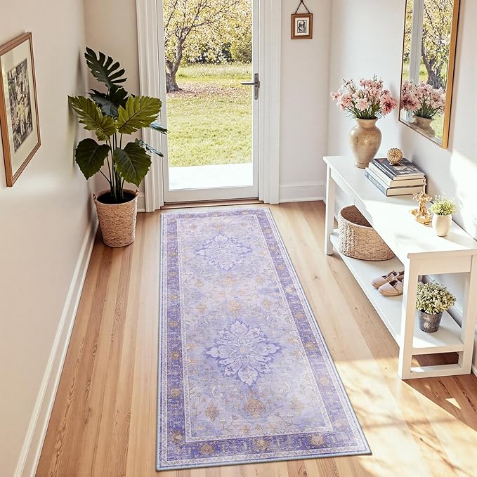 RELEANY Area Rugs 2'x6' Runner Rug Non Slip Washable by RELEANY