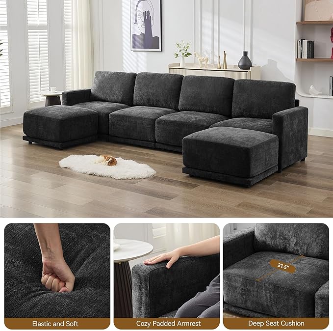 44.2" Chenille Oversized Chair - Image 5