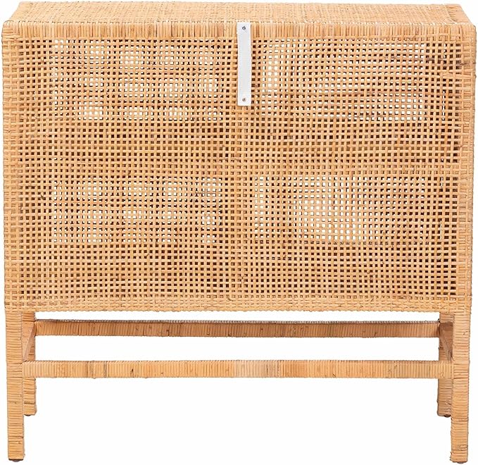 Bali & pari Vivan Natural Rattan Storage Cabinet - Image 6
