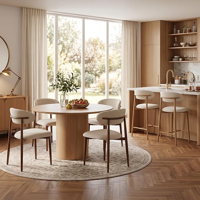 UVV Dining Chairs Set of 4, Metal Kitchen Chairs - Image 6