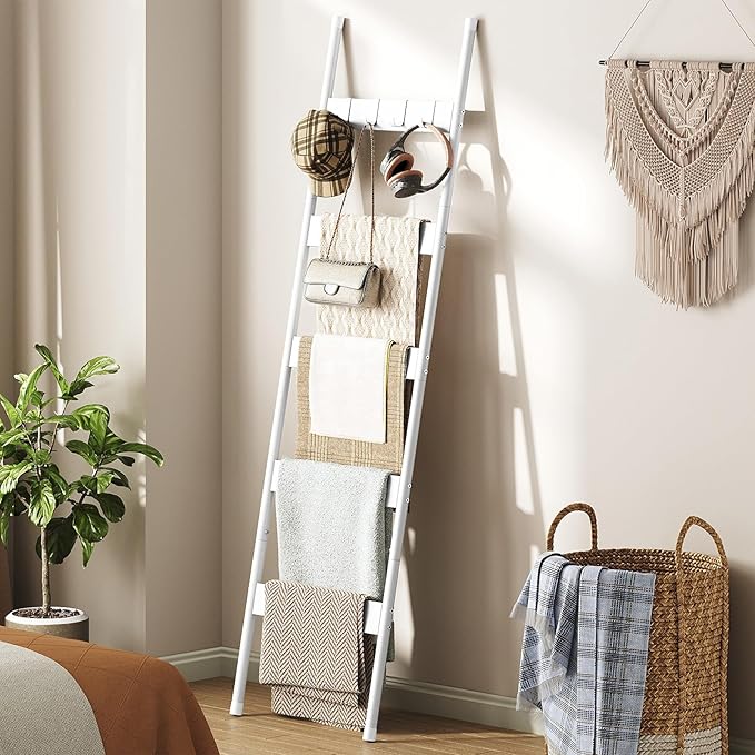HOOBRO Blanket Ladder, 5-Tier Towel Rack - Image 5