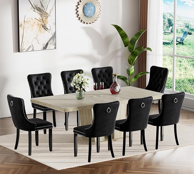 Henf 9 Pieces Extendable Dining Table Set by Henf