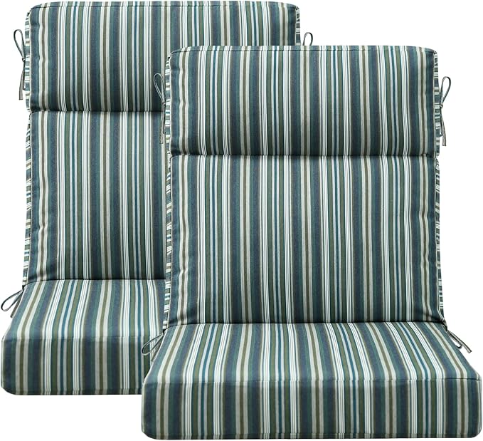 Unimatta Sunbrella Outdoor High Back Chair Cushion Seat Pads, 44 x 21 Inch by Unimatta
