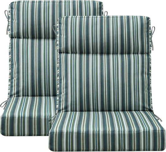 Unimatta Sunbrella Outdoor High Back Chair Cushion Seat Pads, 44 x 21 Inch by Unimatta