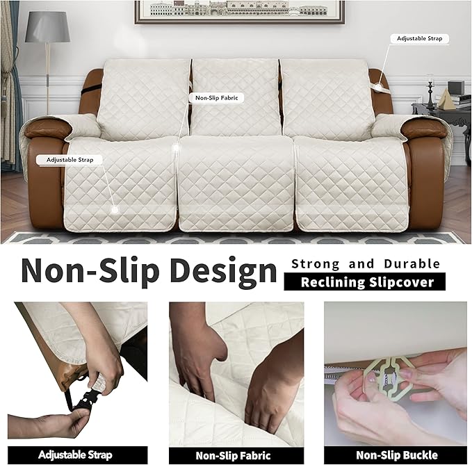 Easy-Going Oversized Recliner Sofa Cover, Reversible Couch Cover - Image 4