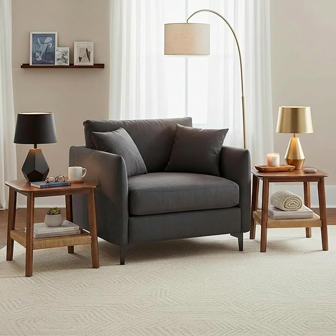 Alaterre Furniture Calais 2-Tier Solid Wood End Table - Image 2