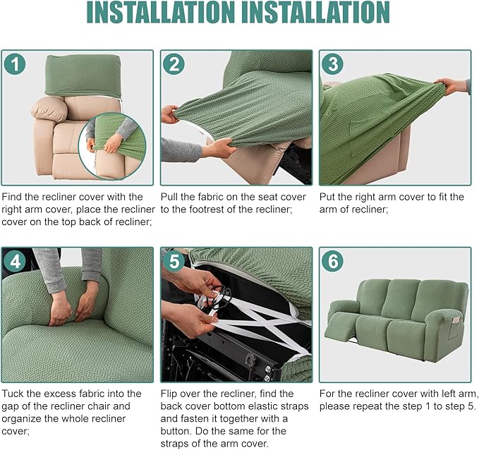 Genina Recliner Sofa Covers - Image 6