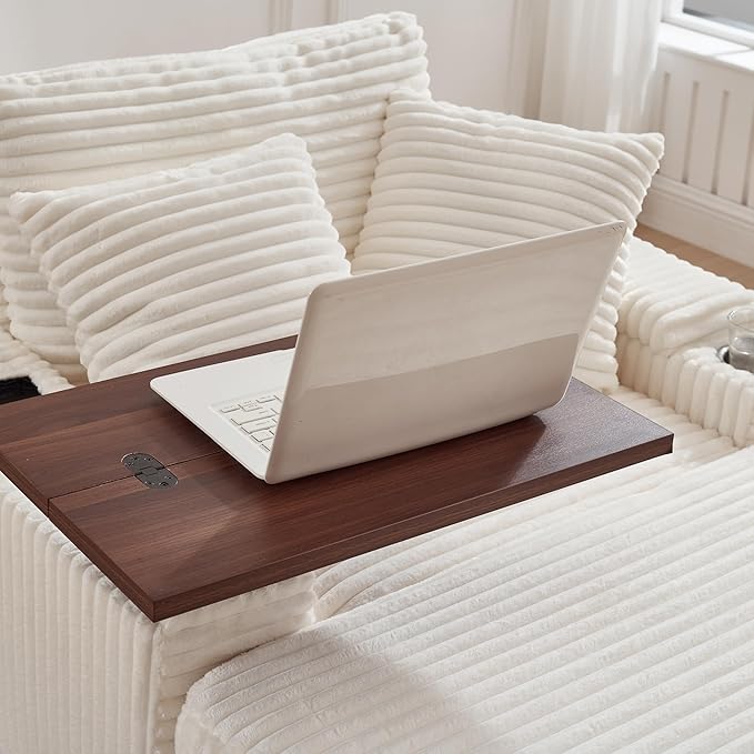 KEIKI Corduroy Storage Armrest Sofa, Single Versatile Seat - Image 6
