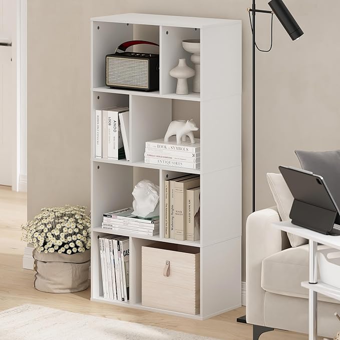 Furinno DALY Book Shelf, 8-Cube Bookshelf, Cube Storage Organizer Bookcase - Image 2