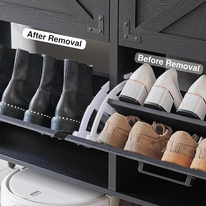 Barnyatoh Shoe Storage Cabinet, Farmhouse Shoe Organizer - Image 7